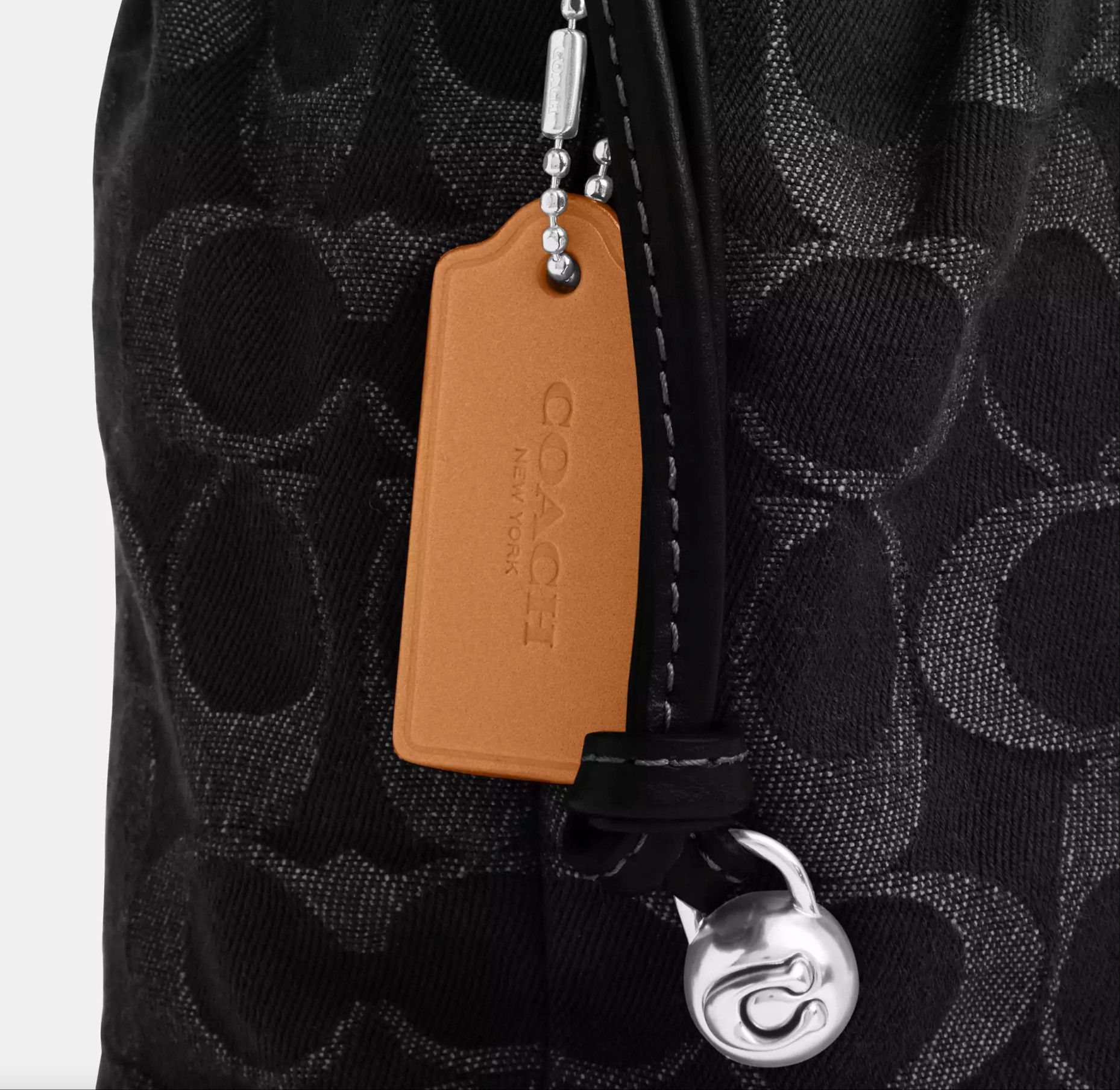 Coach Faye Mini Drawstring Bag In Signature Denim CCZ45 Size ONE SIZE - 14 Thumbnail