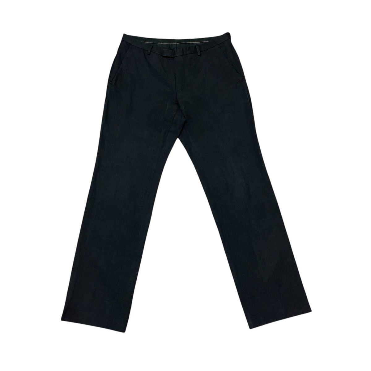 Gucci Vintage Gucci Black Flat Front Straight Leg Casual Pants Size US 31 - 1 Thumbnail