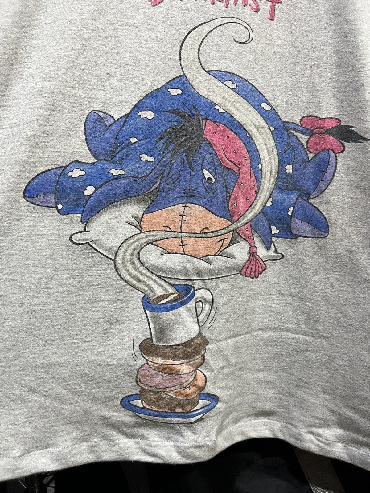 Disney Eeyore Winnie the Pooh Balance Breakfast Cartoon Tee Size US XXL / EU 58 / 5 - 2 Thumbnail