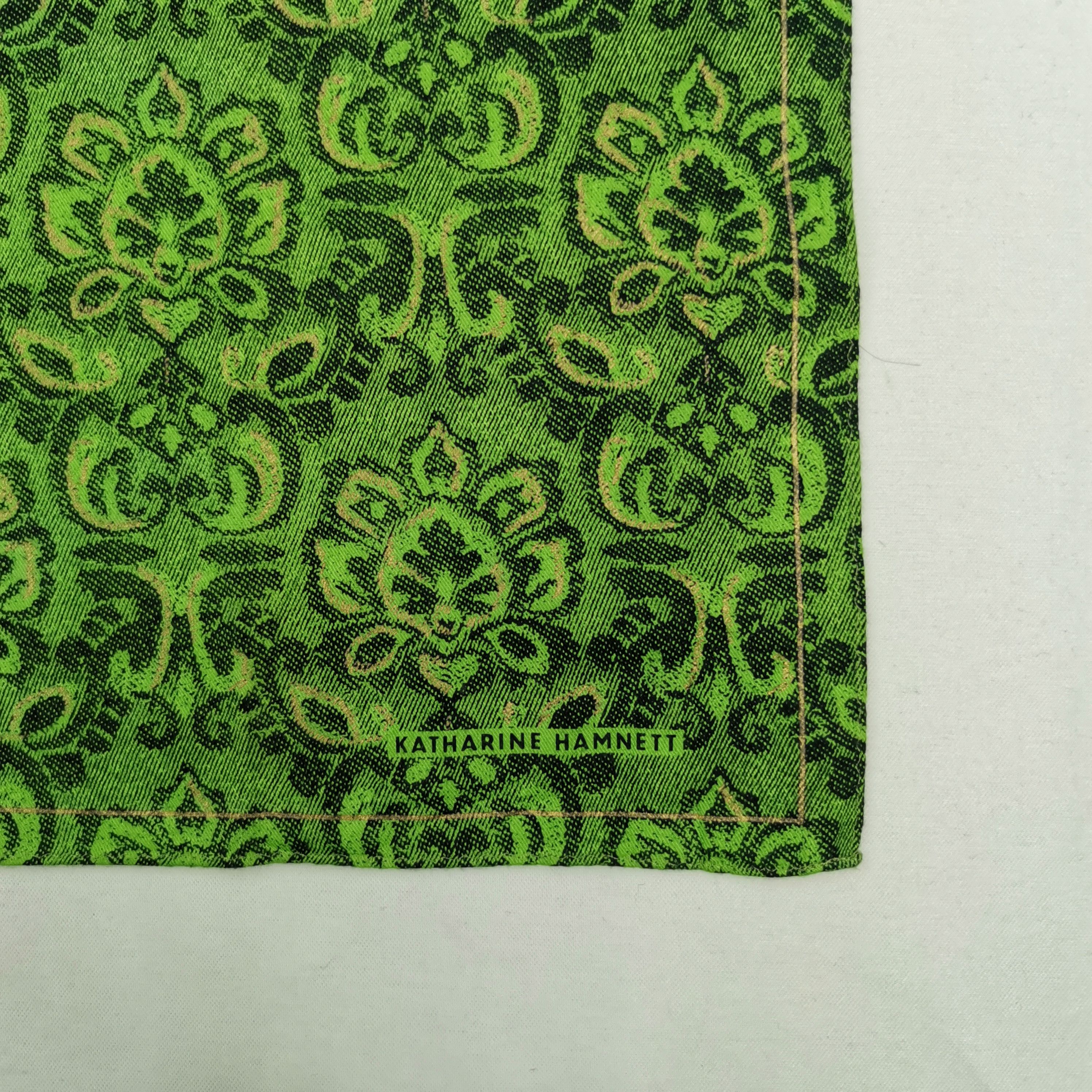 Katharine Hamnett London Vintage Kathrine Hamnett Handkerchief Neckerchief Size ONE SIZE - 3 Thumbnail