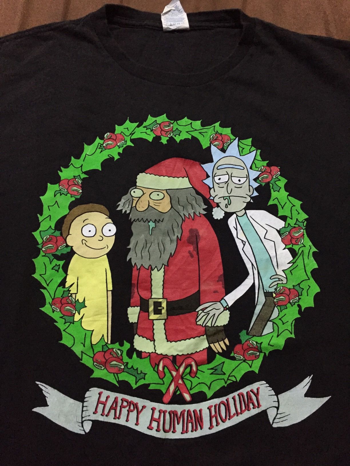 Cartoon Network Rick and Morty Happy Human Holiday Tee Size US L / EU 52-54 / 3 - 2 Thumbnail