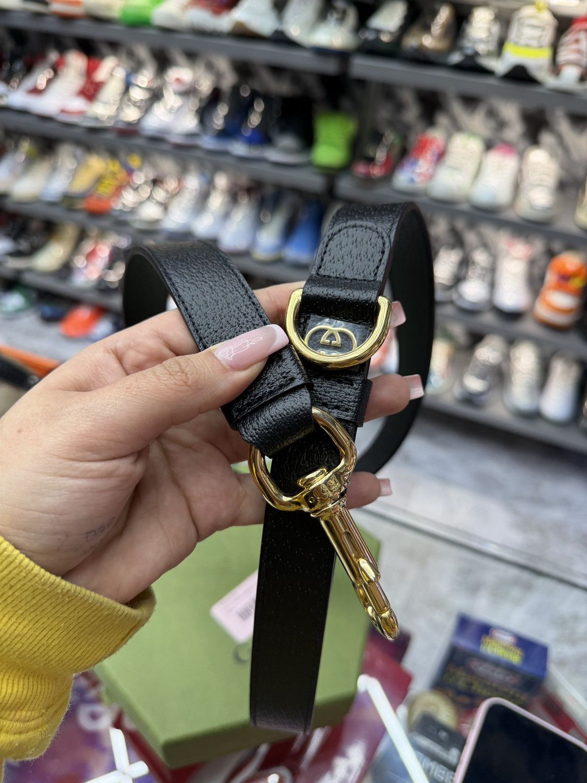 Gucci Gucci Black Leather Leash Size ONE SIZE - 2 Thumbnail