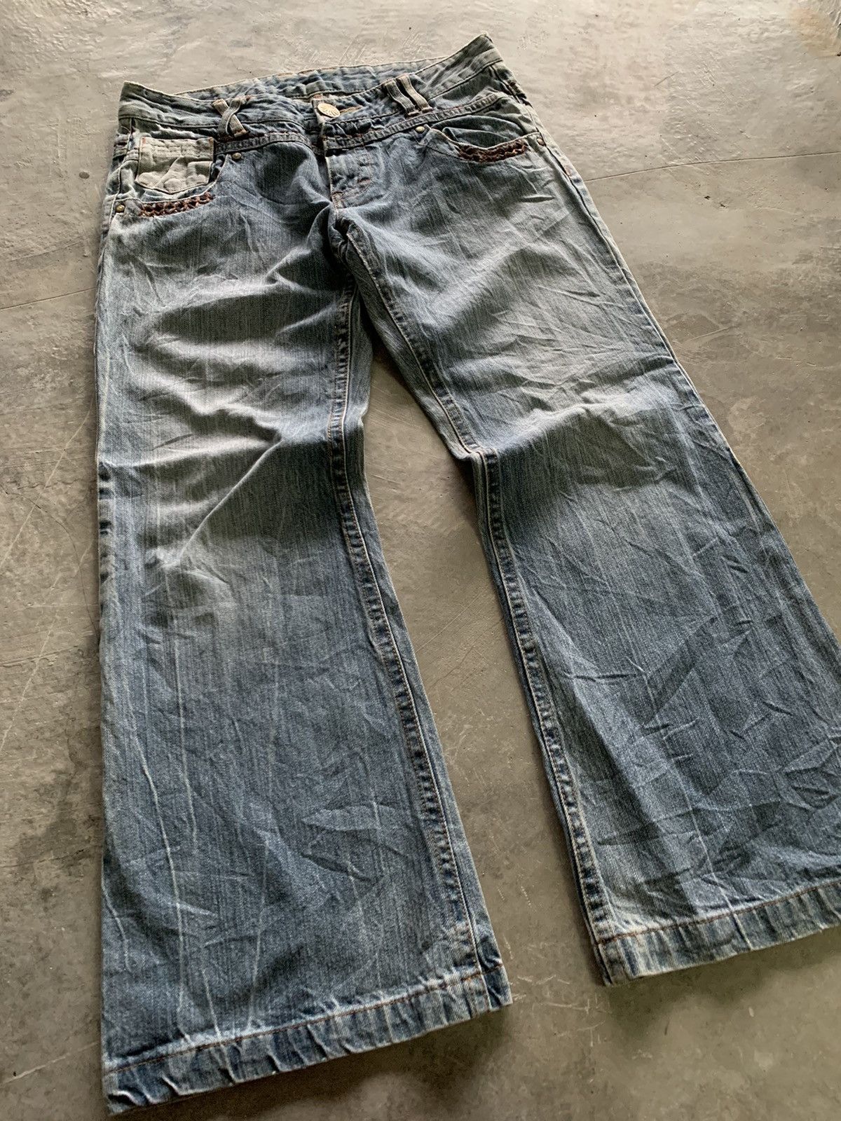 If Six Was Nine flare vintage japanese jeans western style backpocket patch Size US 32 / EU 48 - 12 Thumbnail