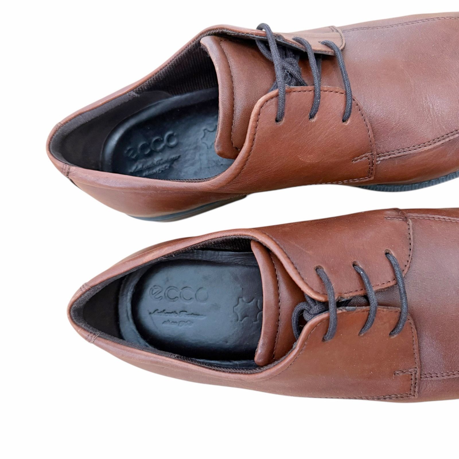 Ecco Ecco Brown Leather Edinburgh Lace Up Loafers Sz 10.5 Sz 44 Size US 10.5 / EU 43-44 - 2 Thumbnail