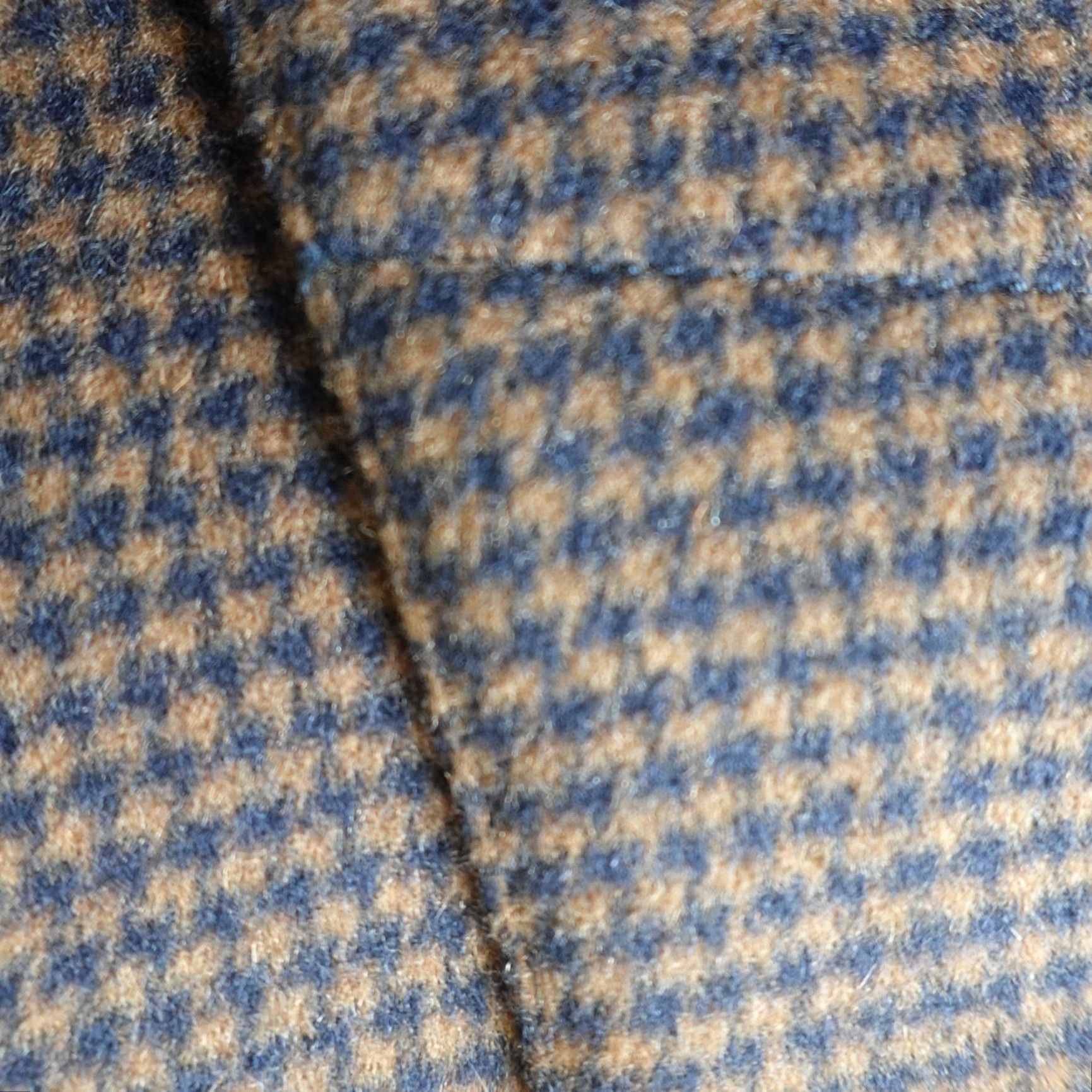 Club Monaco Club Monaco Mens Jacket S Brown Houndstooth Wool Blend Chore Coat, Button, Casual, Regular, Fall Winter Spring, Overcoat, Boardwalk Style, Mens Size US S / EU 44-46 / 1 - 7 Thumbnail