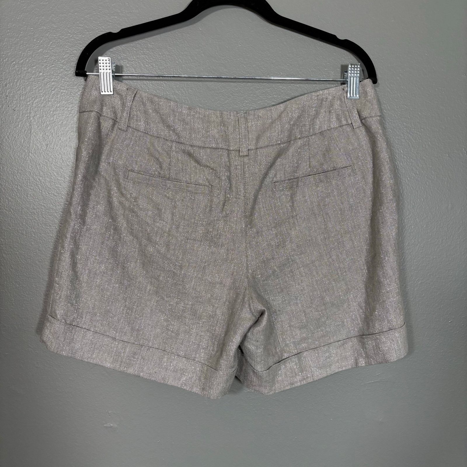 Apt. 9 Apt 9 Women's Linen Blend Glitter Shorts - 8 - Y2K Festival Size 30" / US 8 / IT 44 - 6 Thumbnail