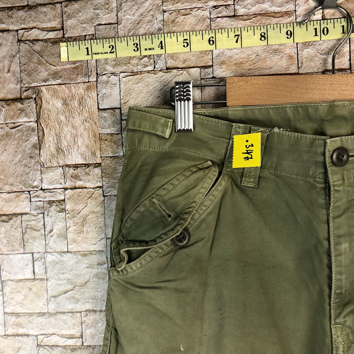 Japanese Brand Fredy & Gloster Green Casual cargo Pants #A1139 Size US 30 / EU 46 - 7 Thumbnail