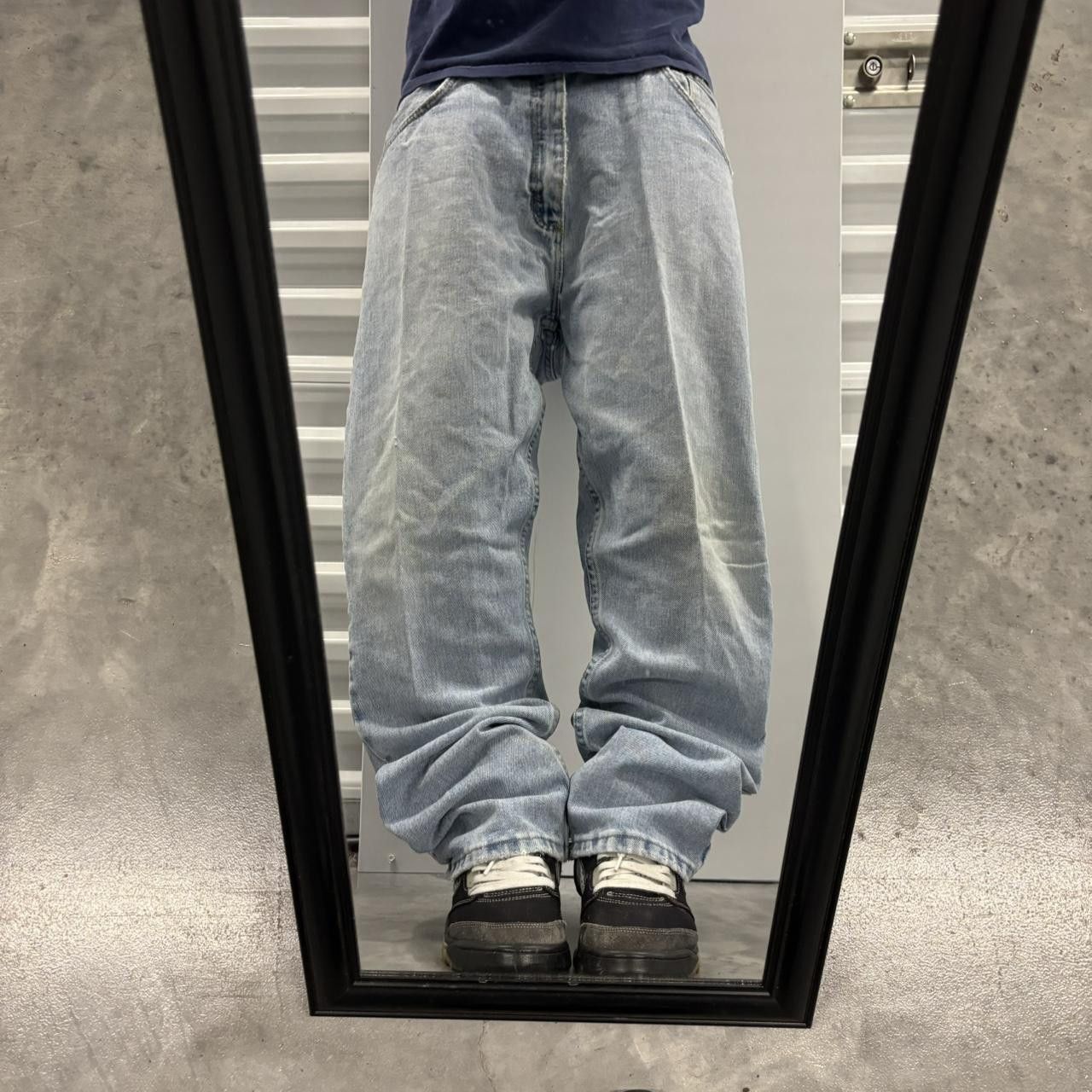 Japanese Brand × Vintage Crazy Vintage Y2K/2000s Grunge Light Wash Distressed Essential Denim Jeans! Size US 36 / EU 52 - 1 Thumbnail