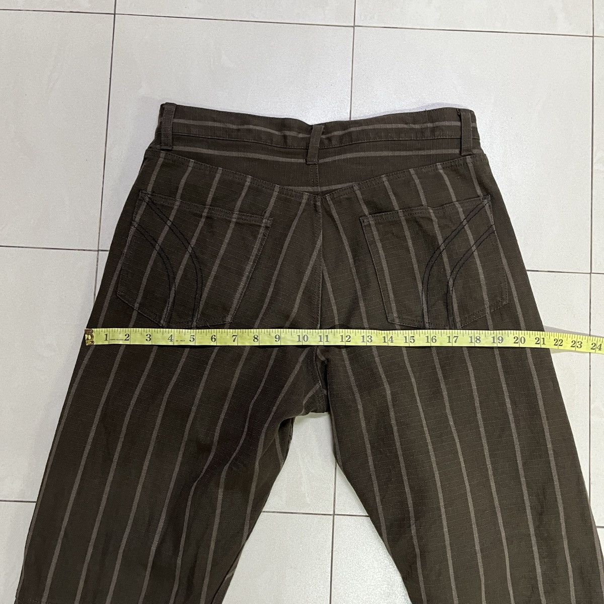 14th Addiction × If Six Was Nine × PPFM Rare PPFM Stripe Zipper Punk Pants Size US 31 - 15 Thumbnail