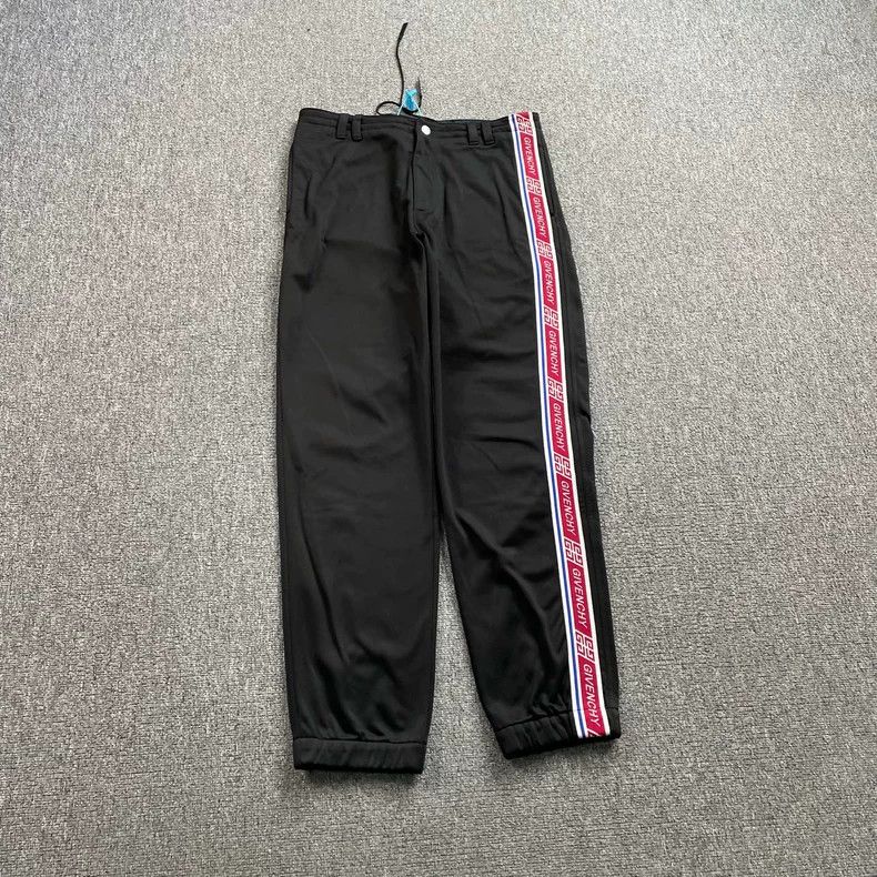 Givenchy Givenchy SizeM Black Logo Track Pants Size US 29 - 1 Thumbnail