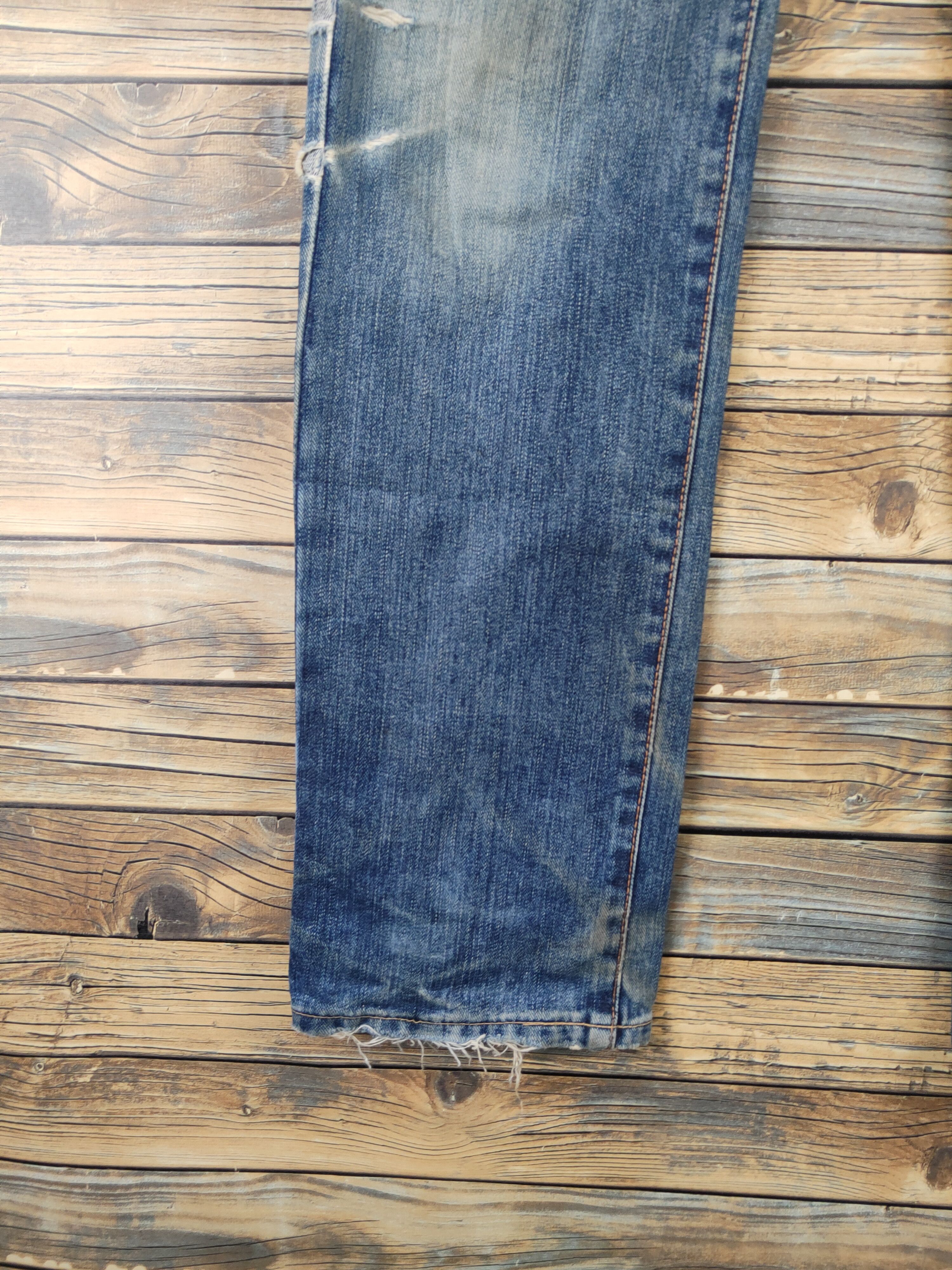 Edwin Edwin Blue Distressed Ripped denim Jeans #W1395 Size US 31 - 5 Thumbnail
