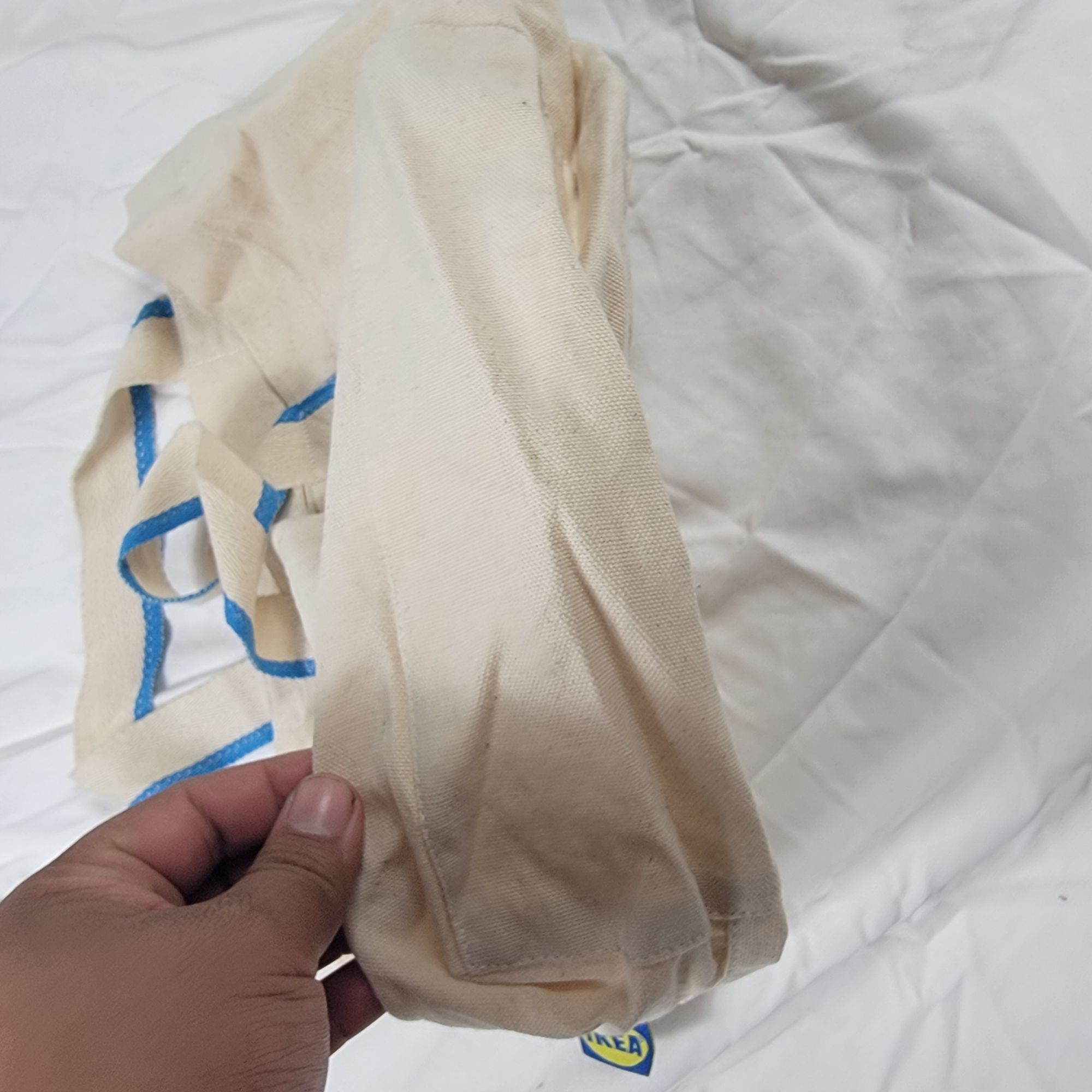 Ikea Ikea Spikrak Beige Shopping Bag Tote Travel Casual Storage F Size ONE SIZE - 5 Thumbnail