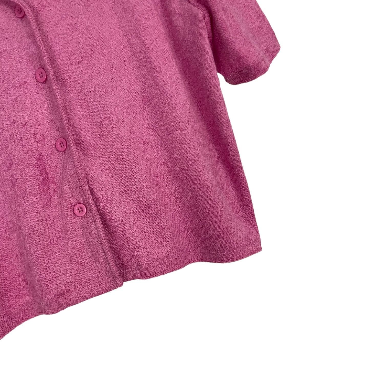 Other Barbie Mattel Pink Short Sleeve Button Down Collared Top Size S / US 4 / IT 40 - 6 Thumbnail