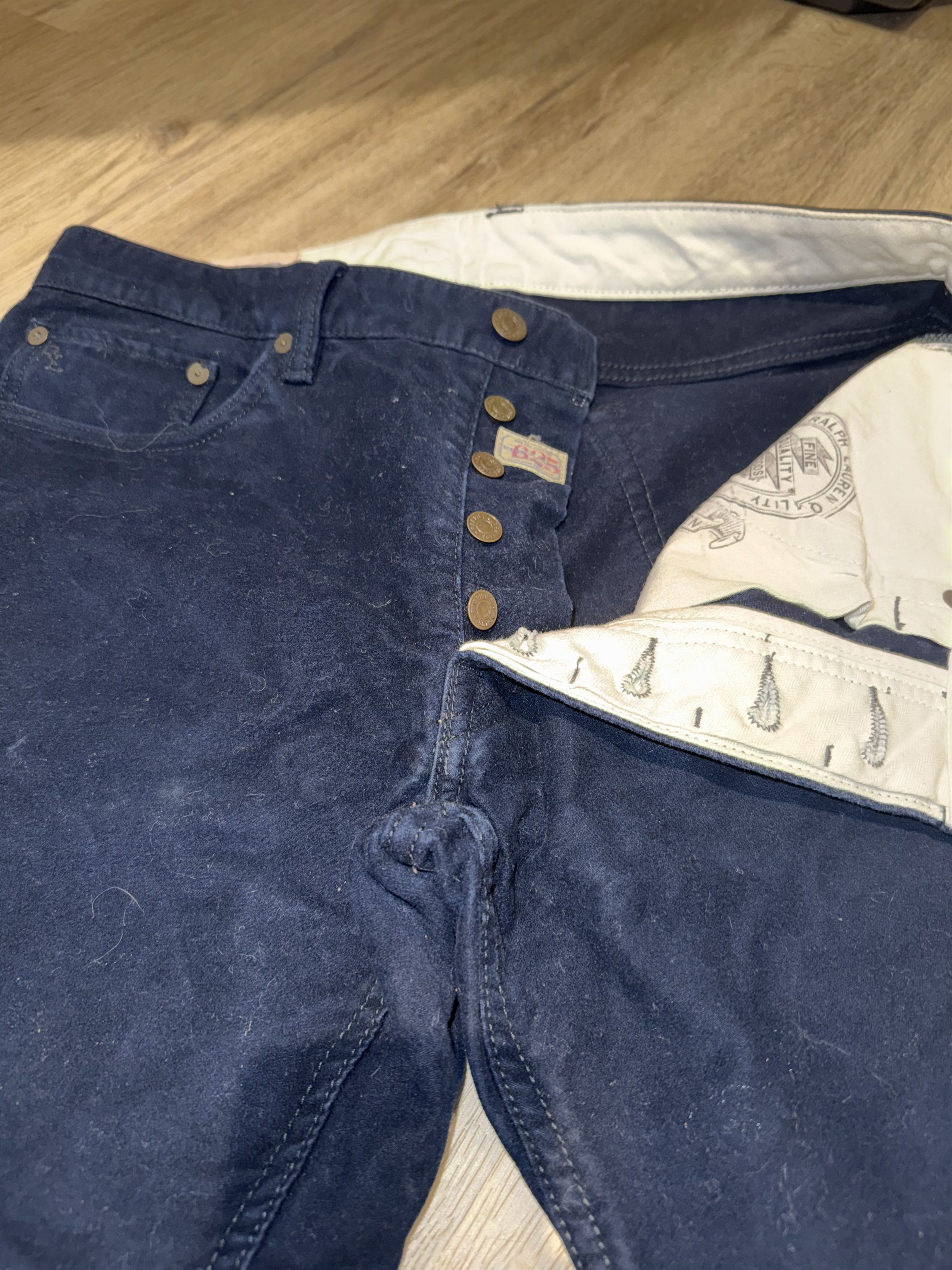 Polo Ralph Lauren Polo Ralph Lauren Varick Slim 625 Pants Blue 34x34 Size US 34 / EU 50 - 3 Thumbnail
