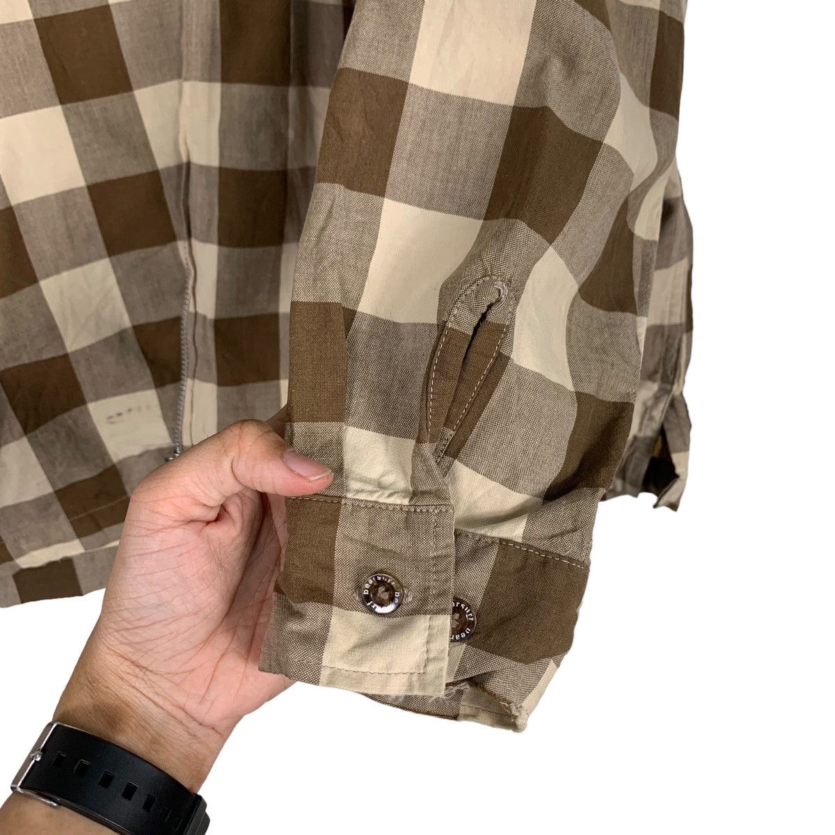 Japanese Brand BEARSURFBOARDS Checked Collared Jacket #0388-C18 Size US M / EU 48-50 / 2 - 13 Thumbnail