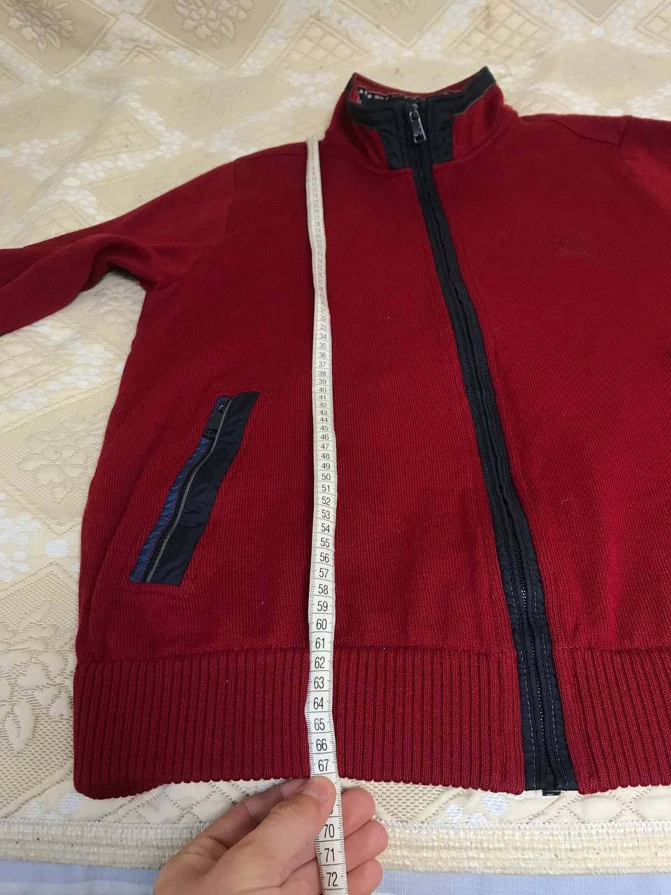 Paul & Shark 🔥 Paul Shark Yachting Wool Full Zip Sweater Pullover Logo Size US L / EU 52-54 / 3 - 13 Thumbnail