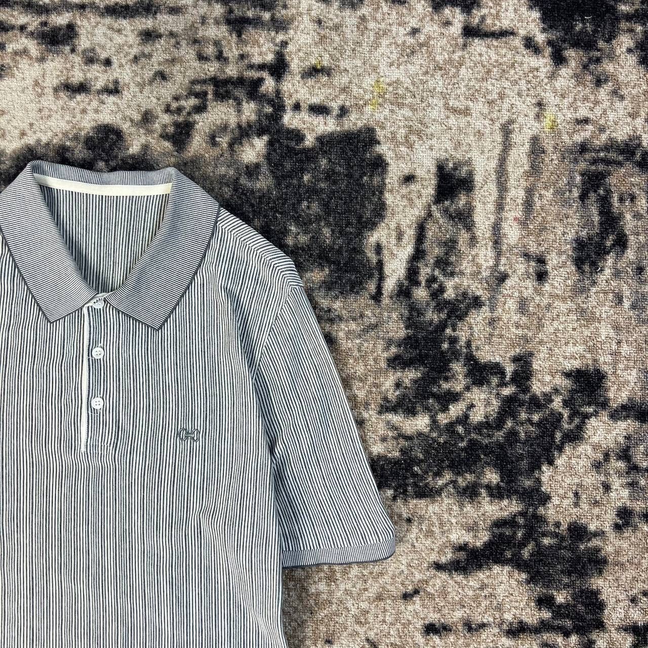 Salvatore Ferragamo Salvatore Ferragamo Mini Logo Luxury Striped Polo T-Shirt Size US S / EU 44-46 / 1 - 2 Thumbnail