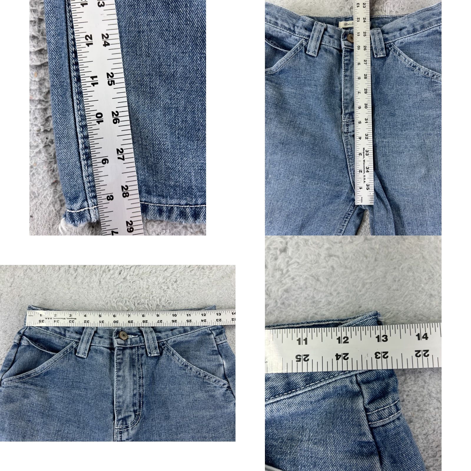 Denime VINTAGE Bei Si Dun Women’s Jeans Pants Relaxed Fit High Rise 25x29 Denim Blue 90s Casual Ladies Size 42" / US 20 - 8 Thumbnail