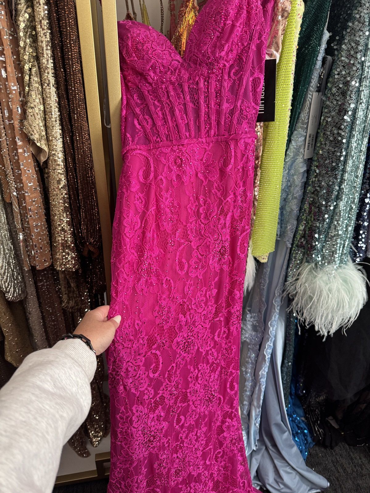 Other SHERRI HILL pink gown Size M / US 6-8 / IT 42-44 - 1 Thumbnail
