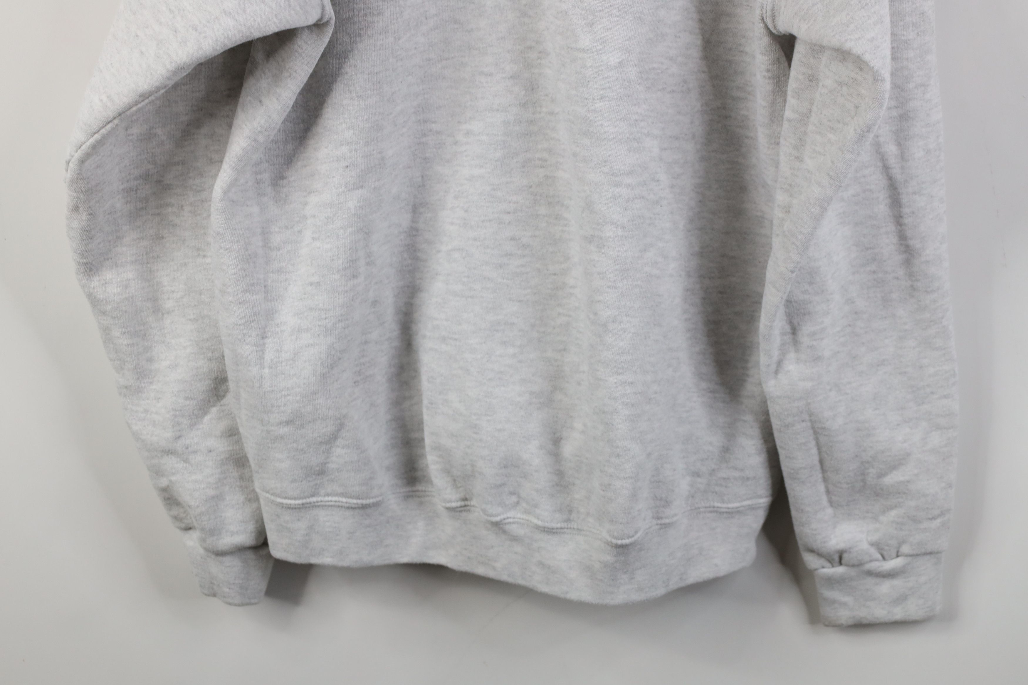 Vintage Vintage 90s Streetwear Blank Hoodie Sweatshirt Heather Gray Size US L / EU 52-54 / 3 - 12 Thumbnail