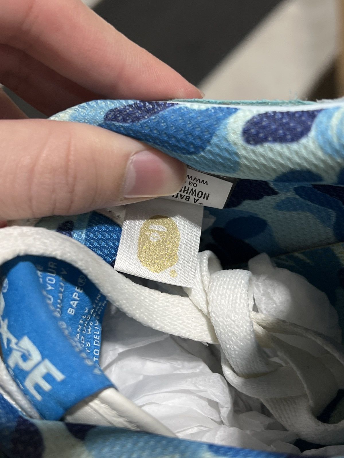 Bape Bape Sk8sta Low Blue Sz. 12 Size US 12 / EU 45 - 7 Thumbnail