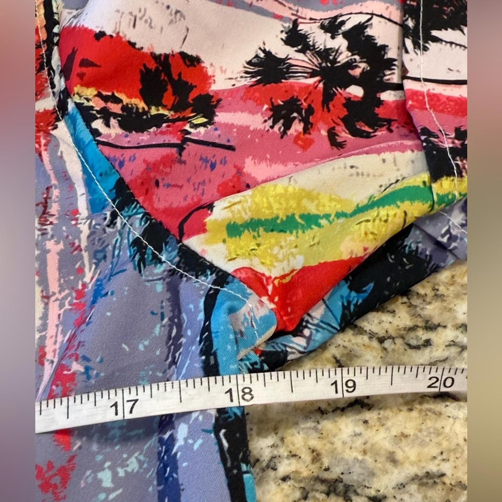 THE GIGI GIGIO Italia tropical palm tree short sleeve shirt 36/SM Size US S / EU 44-46 / 1 - 5 Thumbnail