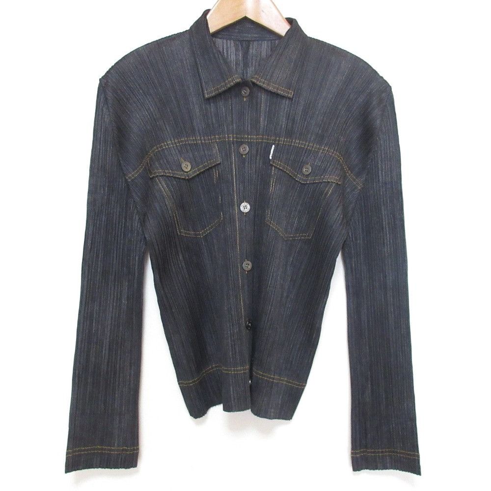 美品　PLEATS PLEASE セットアップ デニム転写 トップス　ロング丈 楽天市場】【プリーツプリーズ イッセイミヤケ】PLEATS PLEASE ISSEY