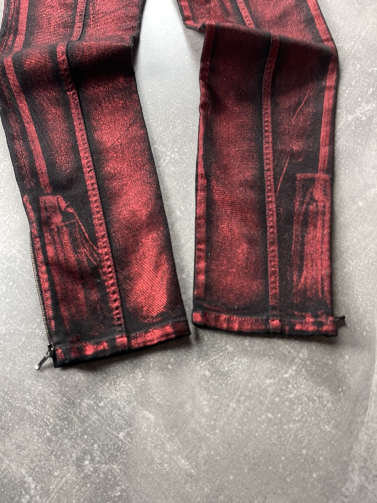 Alexander McQueen Alexander McQueen Archives Graphic Print Biker Skinny Pants Size 28" / US 6 / IT 42 - 2 Thumbnail