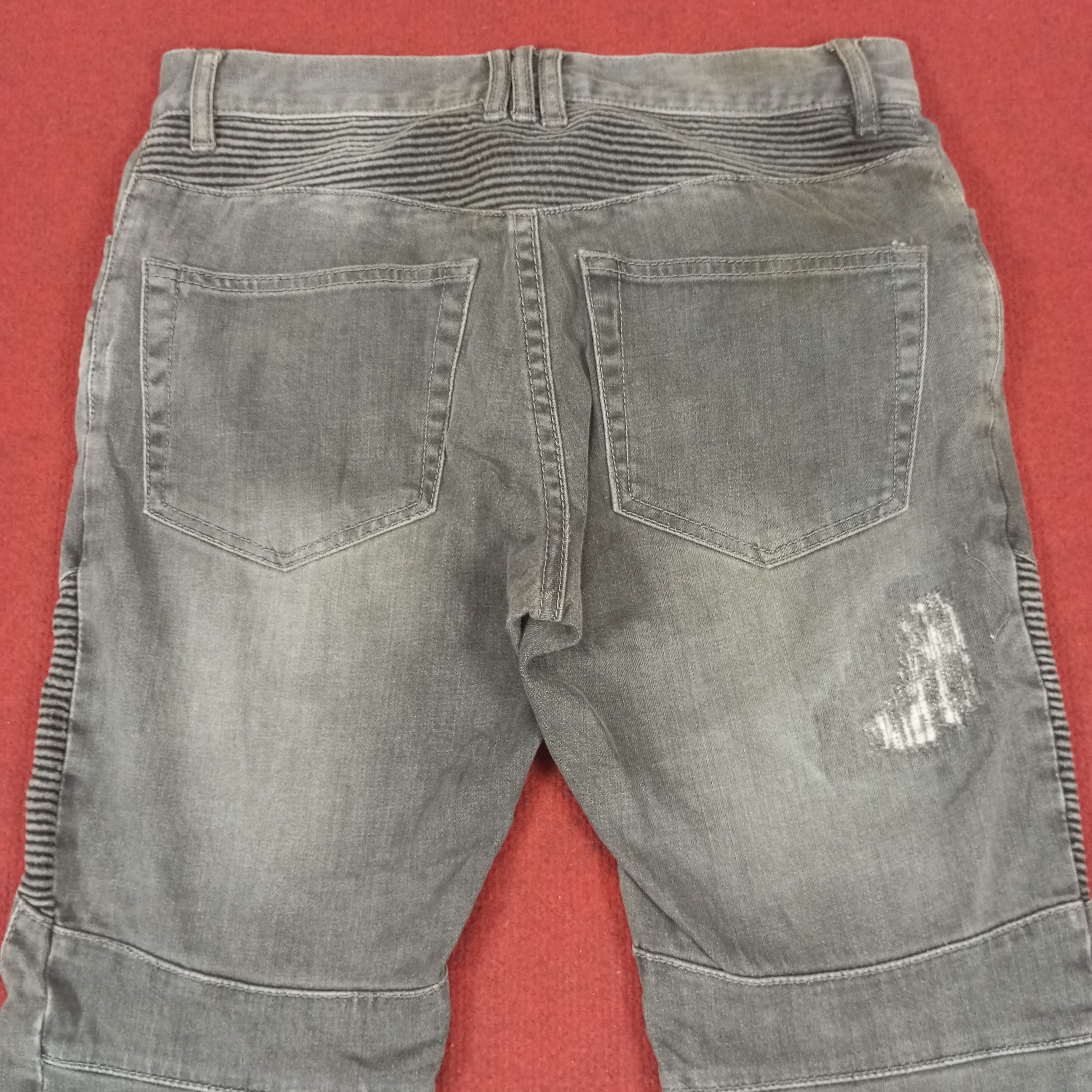 Vintage Balmain Jeans Bikers Riders Rock Punk Style Size US 30 / EU 46 - 5 Thumbnail