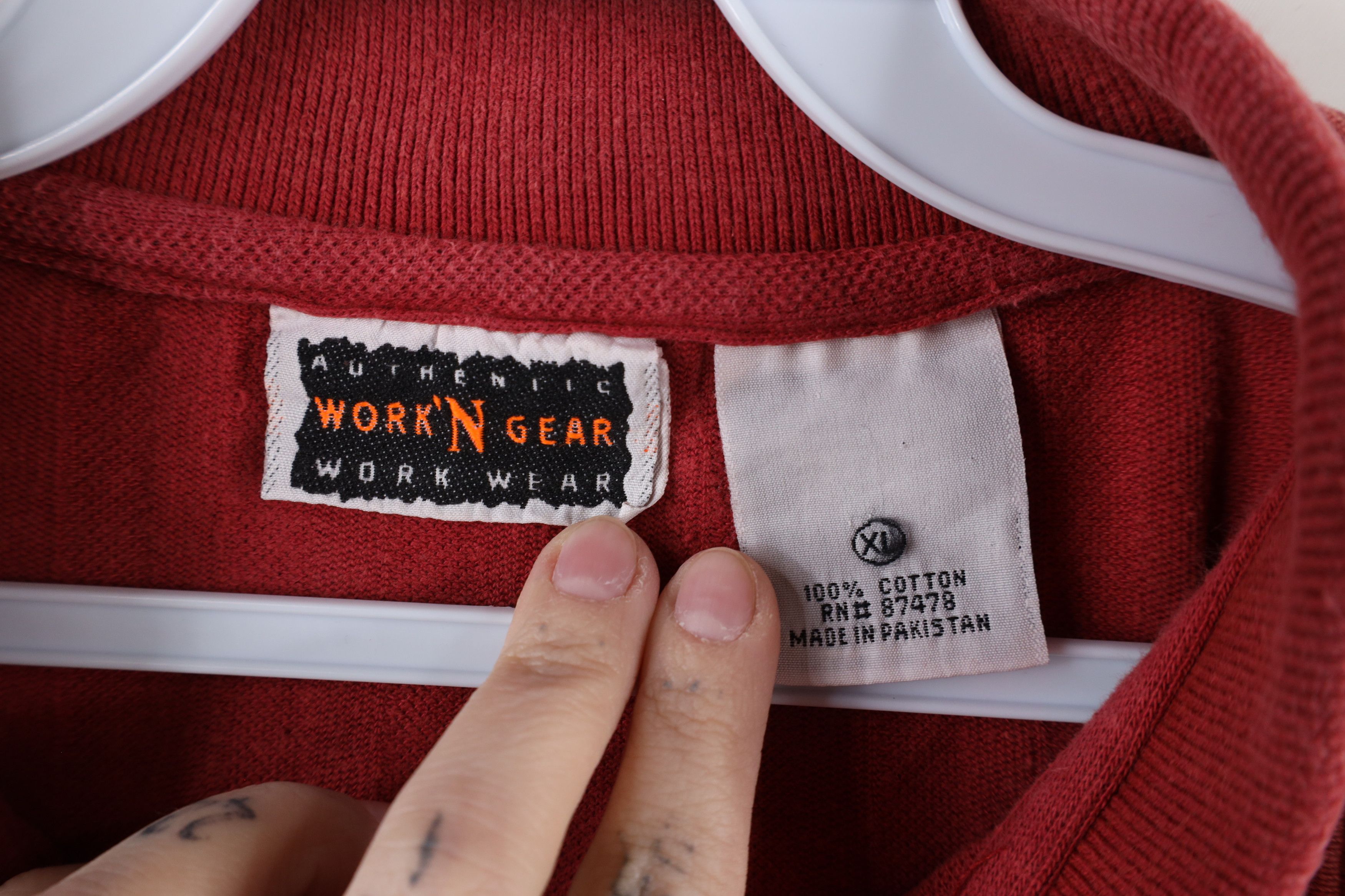 Vintage Vintage 90s Streetwear Knit Collared Pocket Polo Shirt Red Size US XL / EU 56 / 4 - 8 Thumbnail