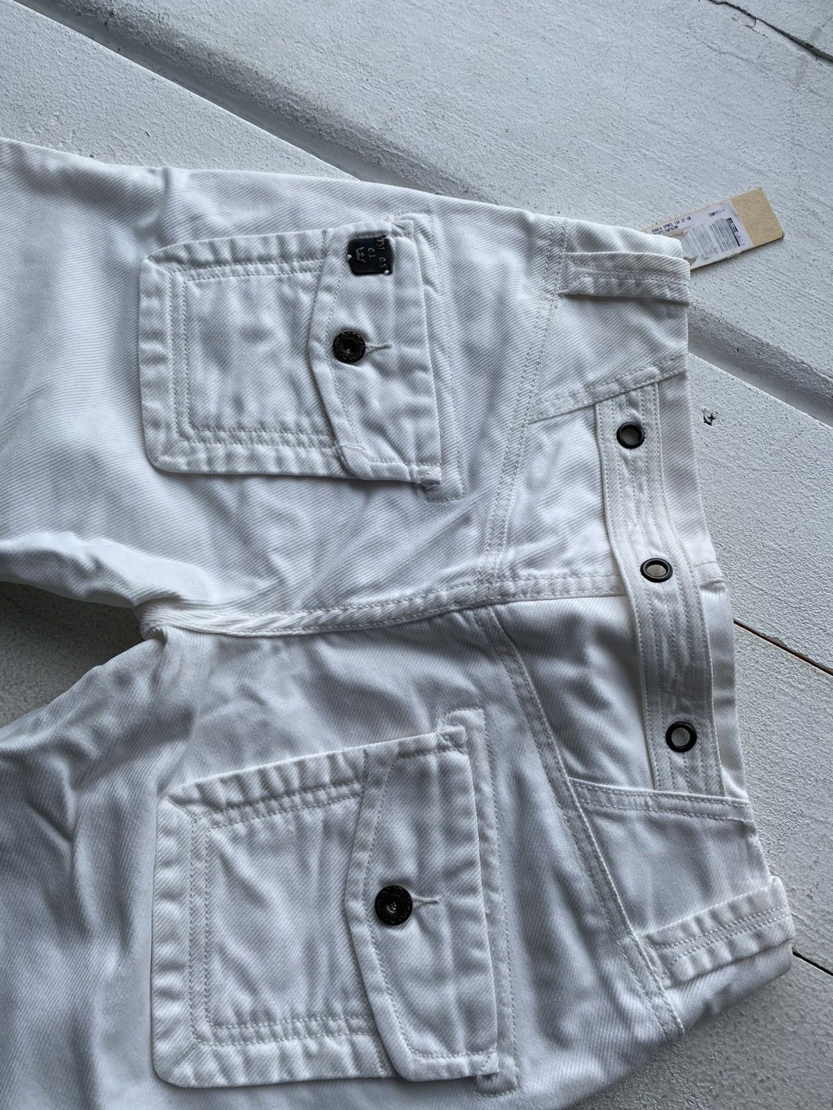 Diesel NWT Bootcut Diesel White Military Utility Pants Deadstock Size 27" / US 4 / IT 40 - 11 Thumbnail