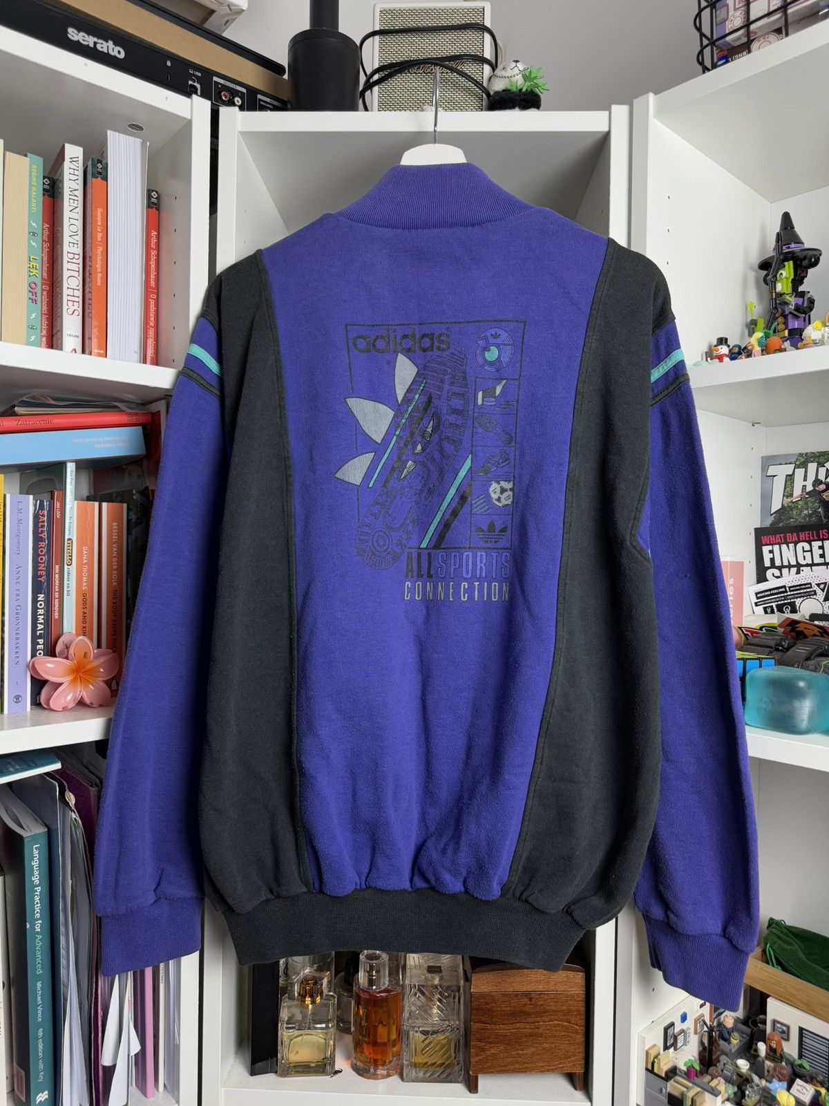 Adidas × Vintage Vintage 90s Adidas 1/4 zip sweatshirt L blockcore football Size US L / EU 52-54 / 3 - 2 Thumbnail