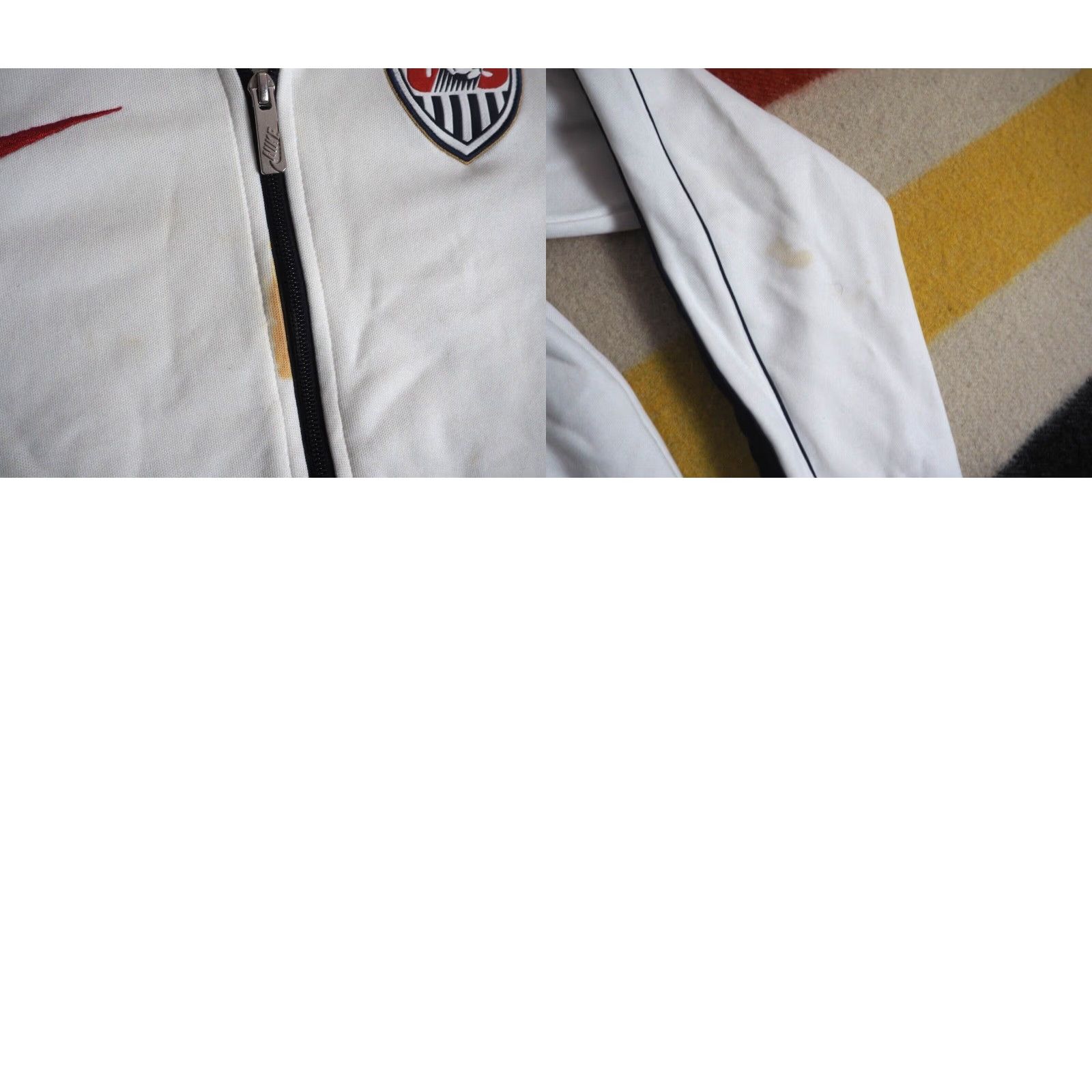 Nike Nike Team USA Track Jacket Mens S Full Zip Red White Soccer Sports Logo Jacket Size US S / EU 44-46 / 1 - 8 Thumbnail
