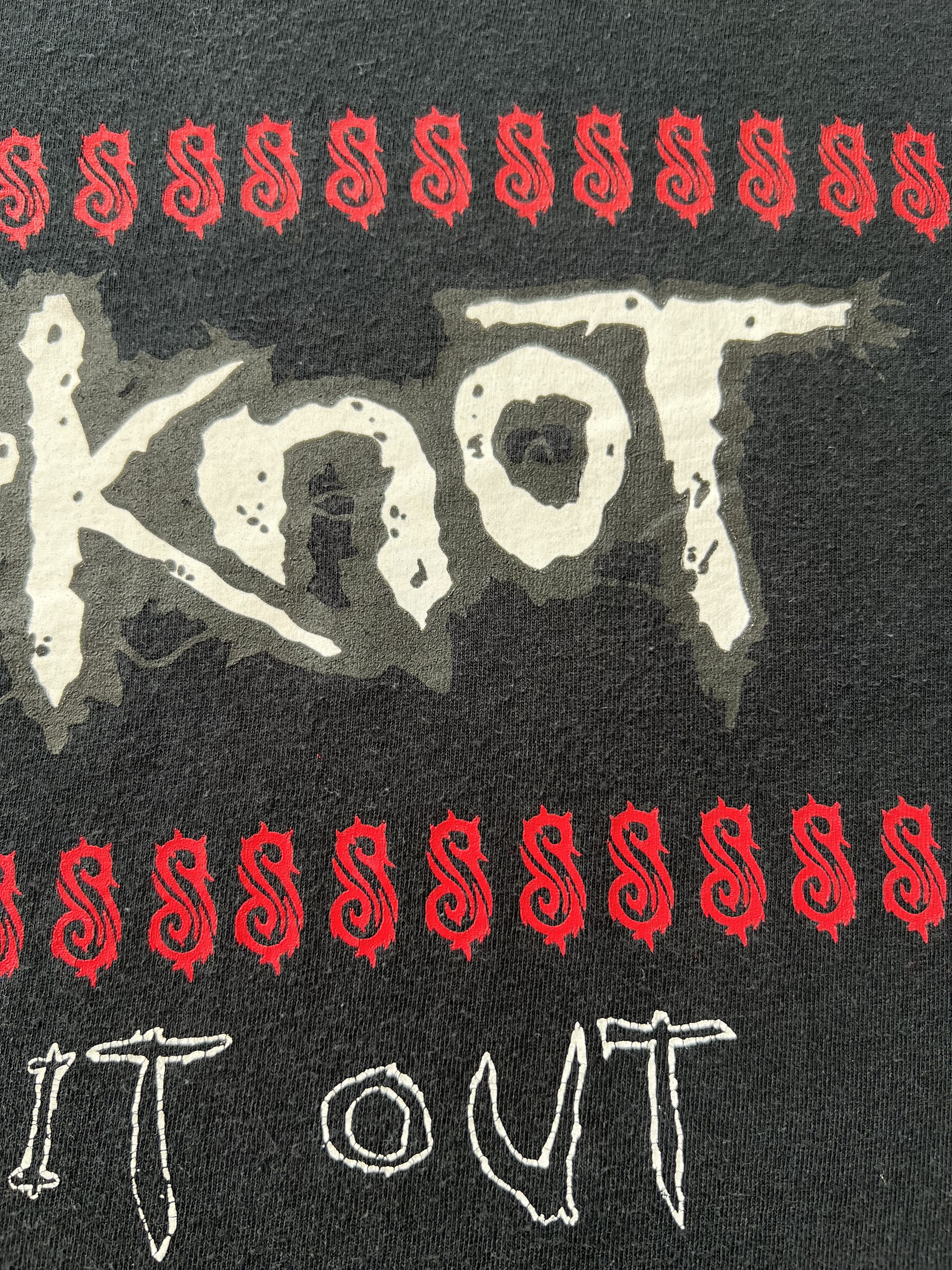 Band Tees Vintage 1999 Slipknot Spit it Out Nu Metal Band T-shirt Size US XL / EU 56 / 4 - 7 Thumbnail
