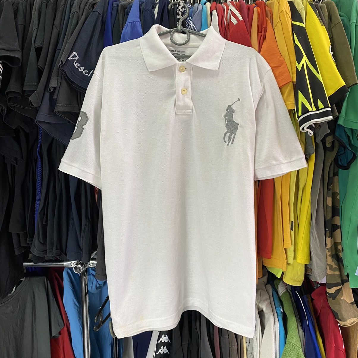 Vintage Vintage Polo Ralph Lauren Big Logo 3 y2k polo Size US XL / EU 56 / 4 - 1 Thumbnail