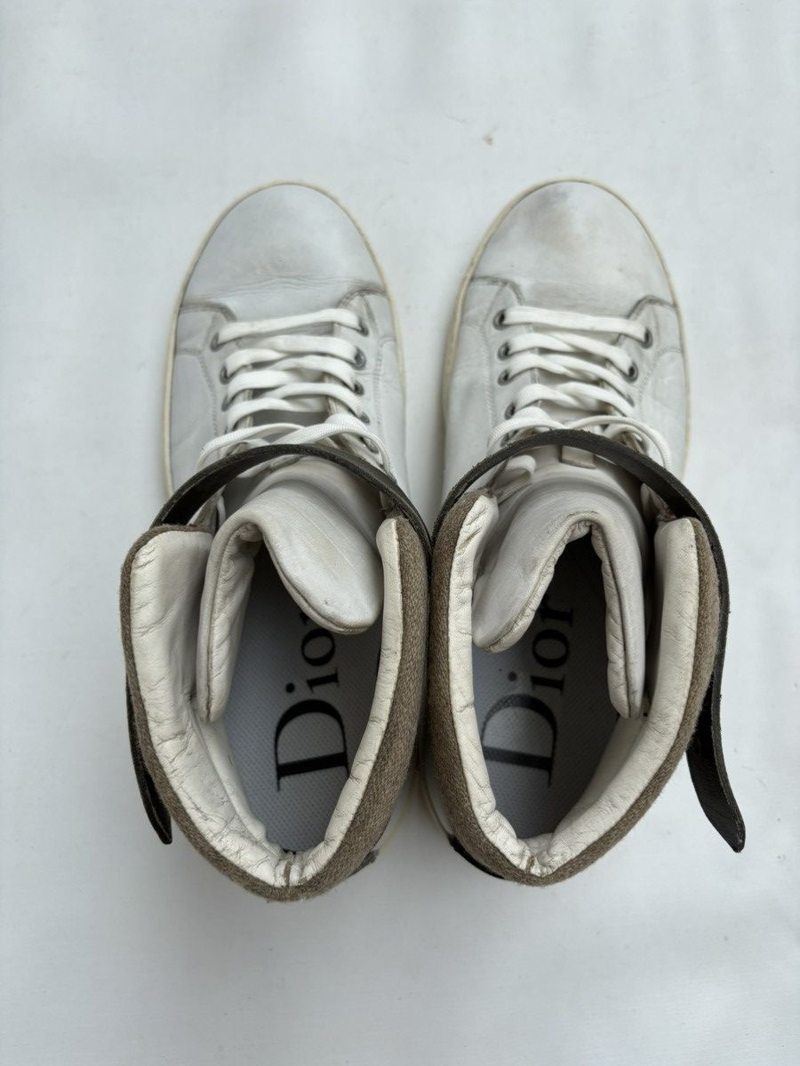 Dior × Hedi Slimane DIOR HOMME Leather High Top Sneakers Size US 7.5 / EU 40-41 - 5 Thumbnail