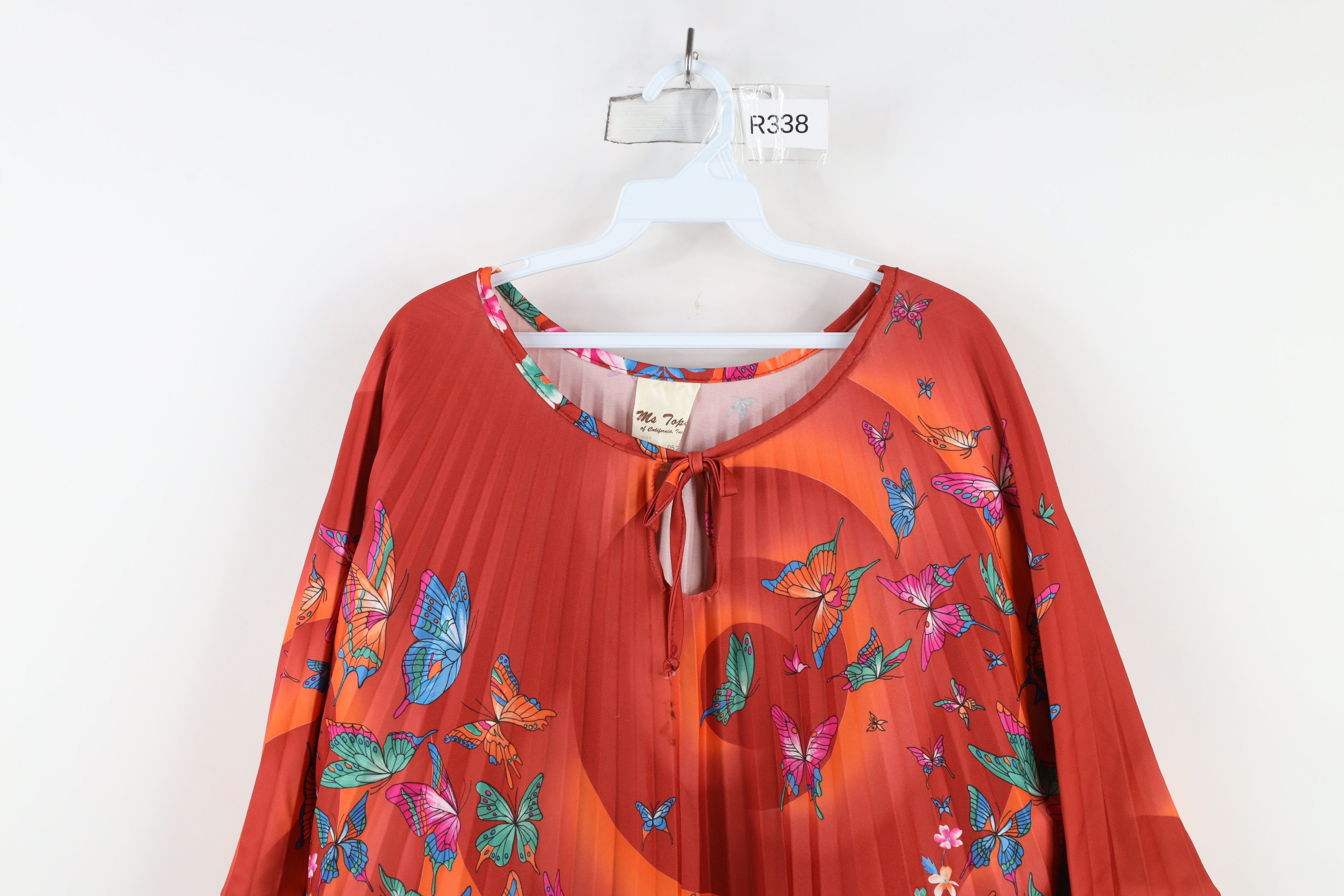 Vintage Vintage 70s Boho Chic Butterfly Flower Cape Shirt USA Size ONE SIZE - 2 Thumbnail