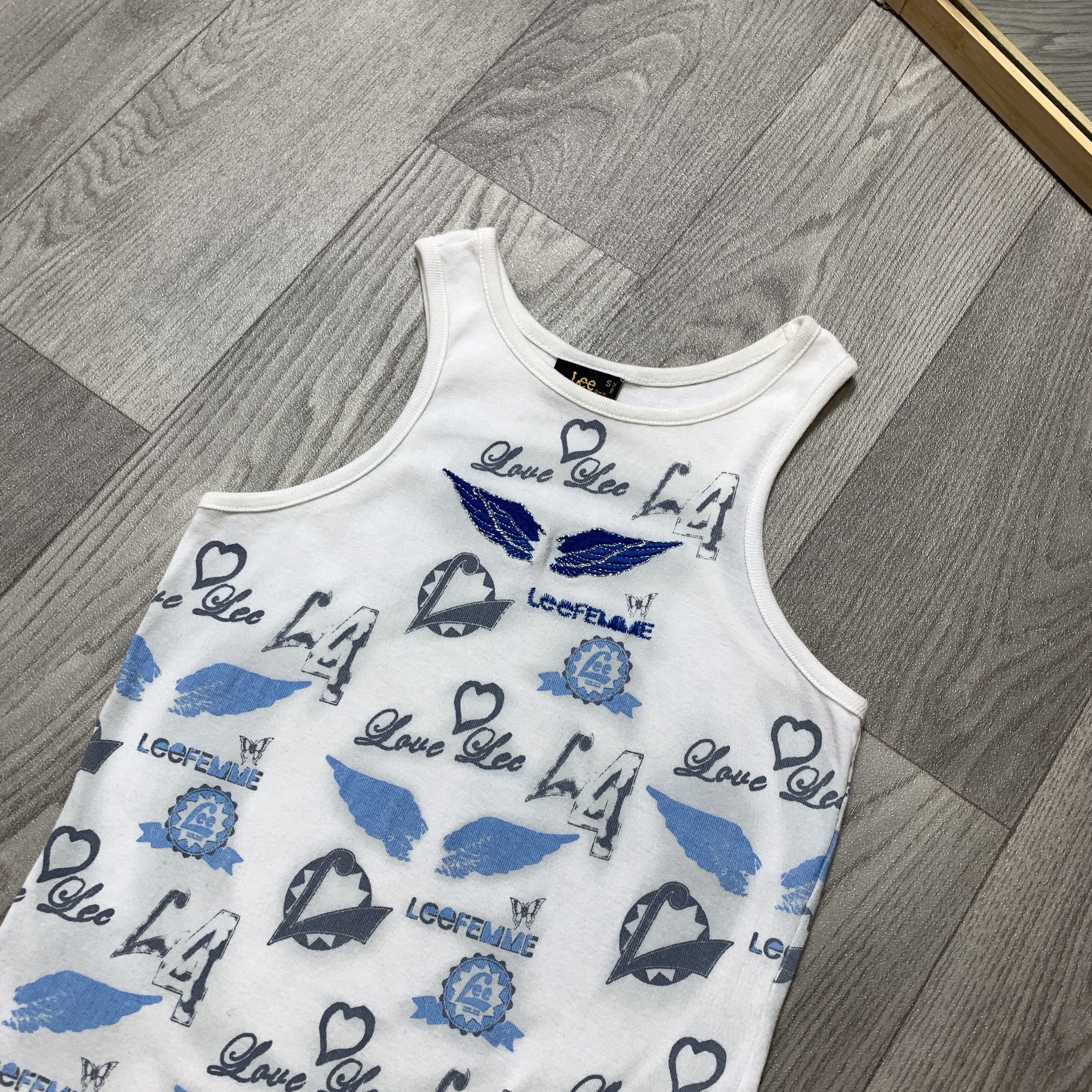 Lee Vintage Lee Femme Y2K White Tank Top Sleeveless Tee Shirt S Size S / US 4 / IT 40 - 3 Thumbnail