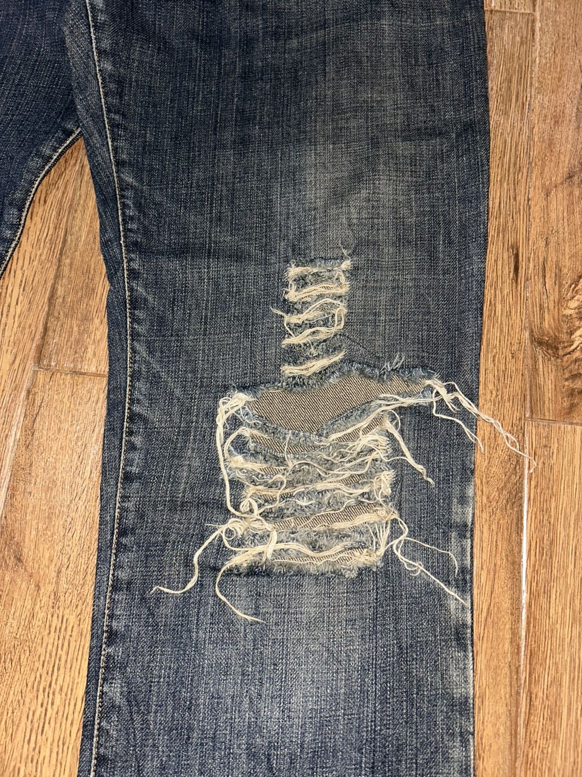 Tornado Mart Dolce & Gabbana D&G Distressed Flared Denim Jeans Size 34" / US 12 / IT 48 - 4 Thumbnail