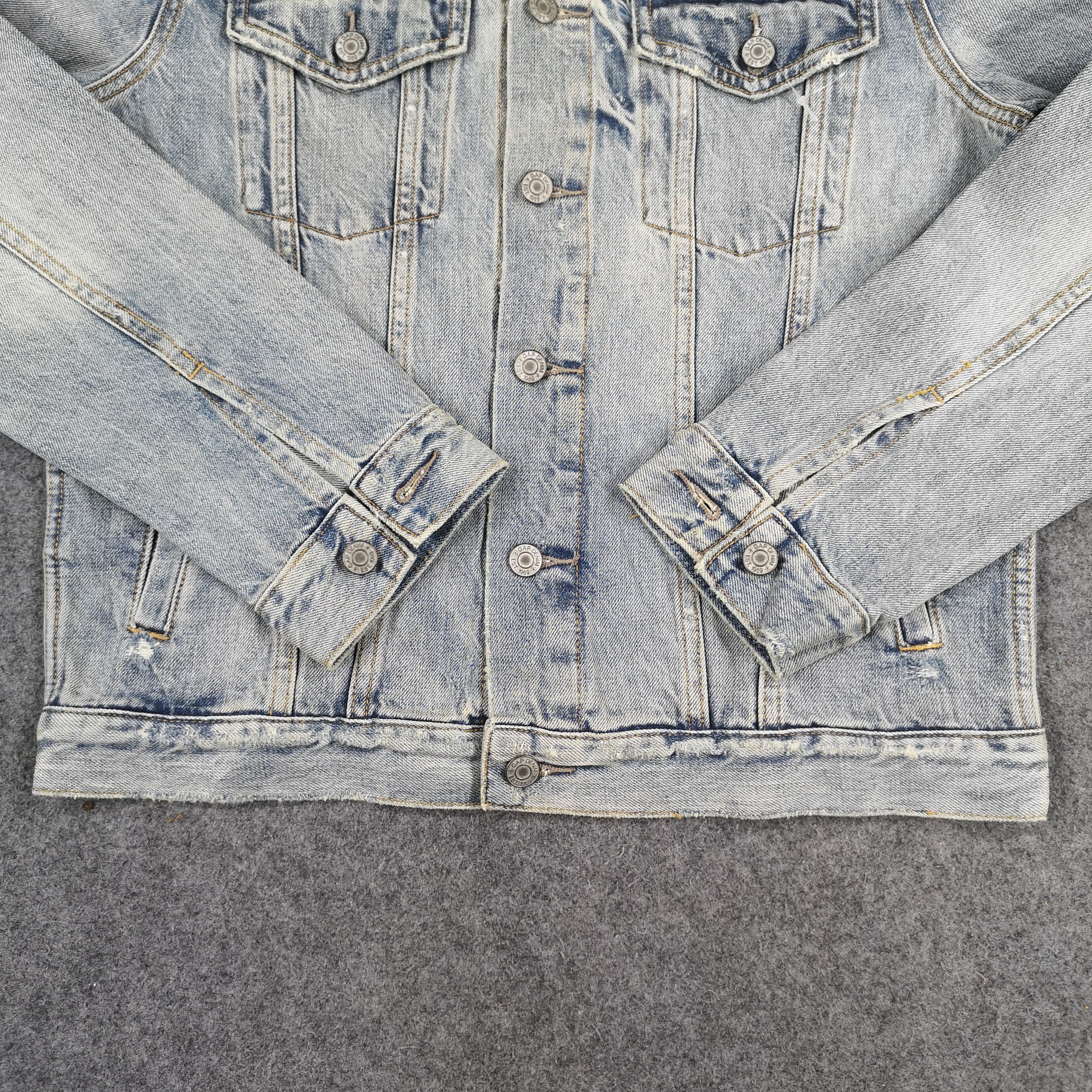 Gap × Vintage Faded Blue GAP Denim Trucker Jacket Size US S / EU 44-46 / 1 - 4 Thumbnail