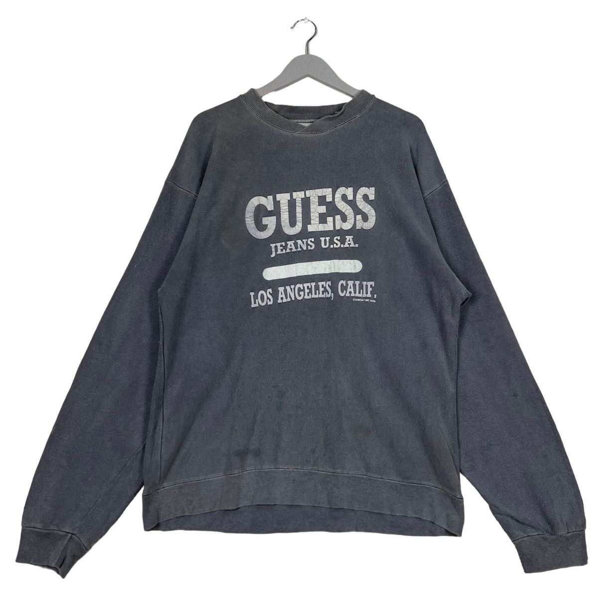 Guess 90s GUESS USA SPELL OUT BIG LOGO SWEATSHIRT MADE IN USA Size US M / EU 48-50 / 2 - 2 Thumbnail