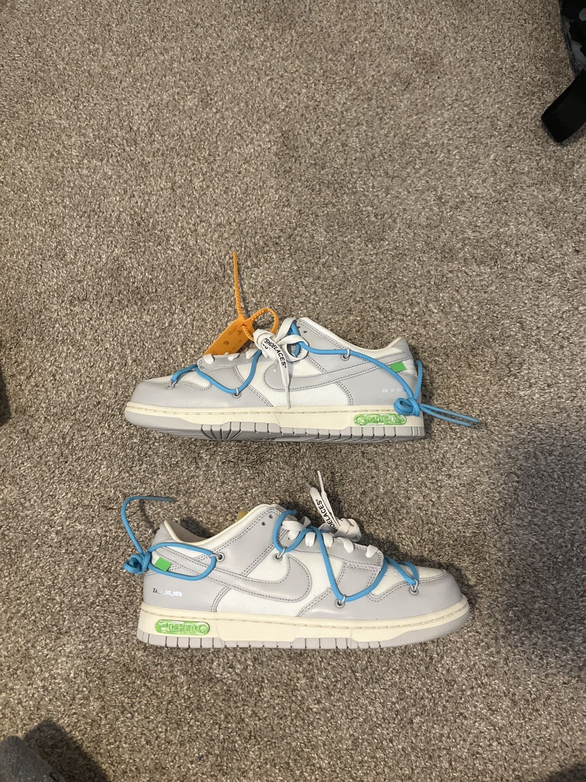 Nike × Off-White Nike x Off White Dunk Low Lot 02 Size US 10 / EU 43 - 9 Thumbnail