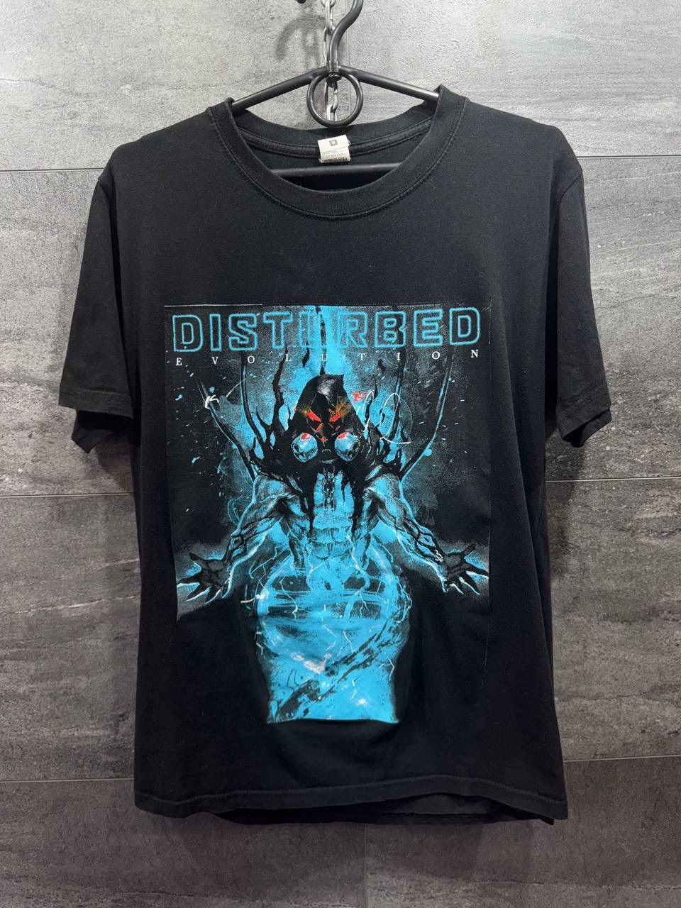 Band Tees Disturbed Black Evolution Concert Tour Band Rock Metal Size US M / EU 48-50 / 2 - 1 Thumbnail
