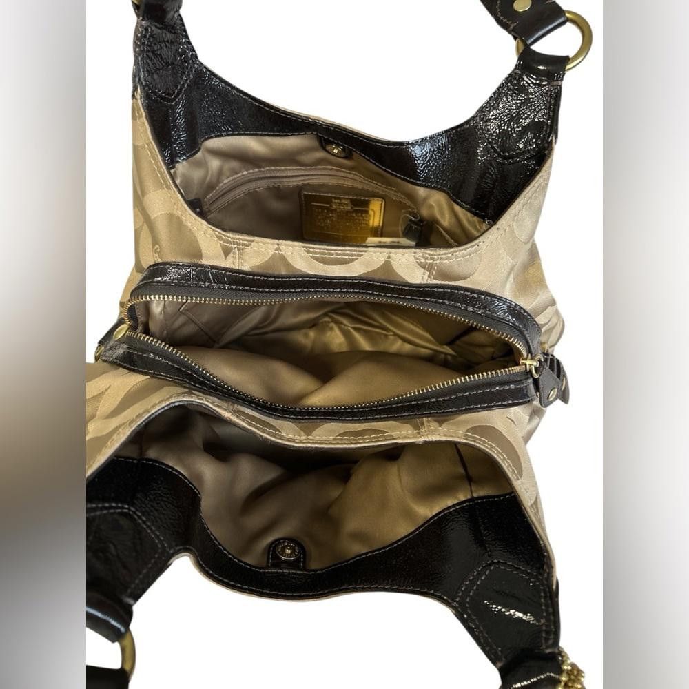Coach Coach Signature C Beige & Brown Leather Hobo Bag Size ONE SIZE - 6 Thumbnail