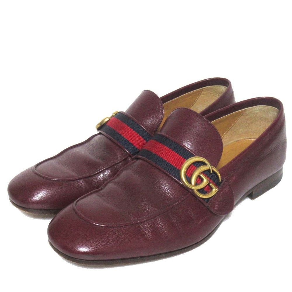 Gucci Gucci Gucci GG Marmont Loafer Leather Shoes 428609 DUTY FREE for USA Size ONE SIZE - 1 Thumbnail