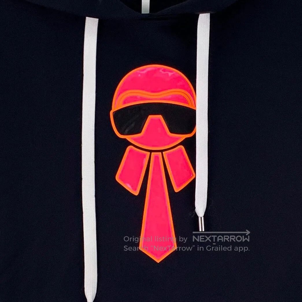 Fendi fendi black embroidered hooded sweatshirt. Size US S / EU 44-46 / 1 - 4 Thumbnail