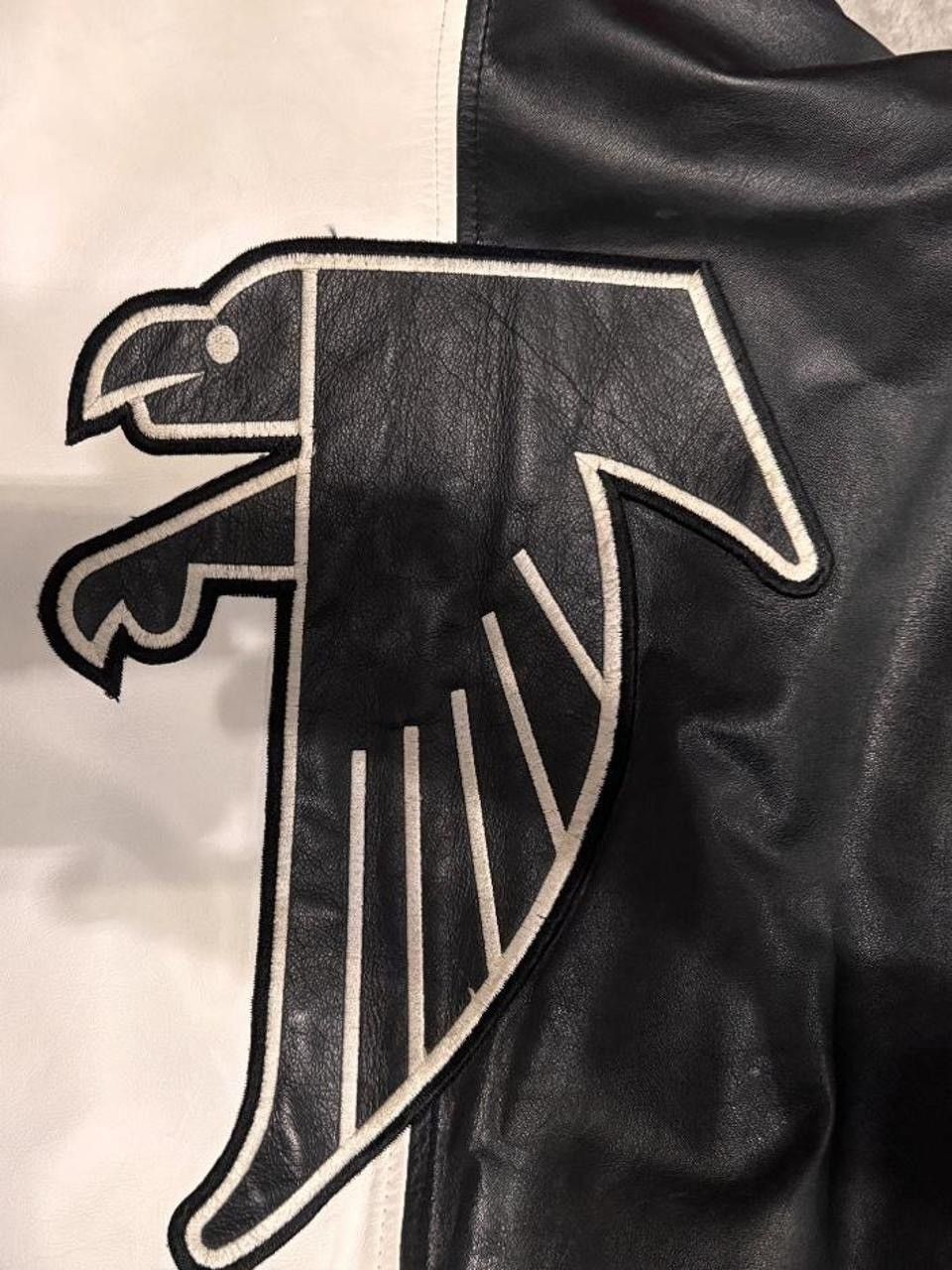 1990s Atlanta Falcons Leather Starter Jacket.