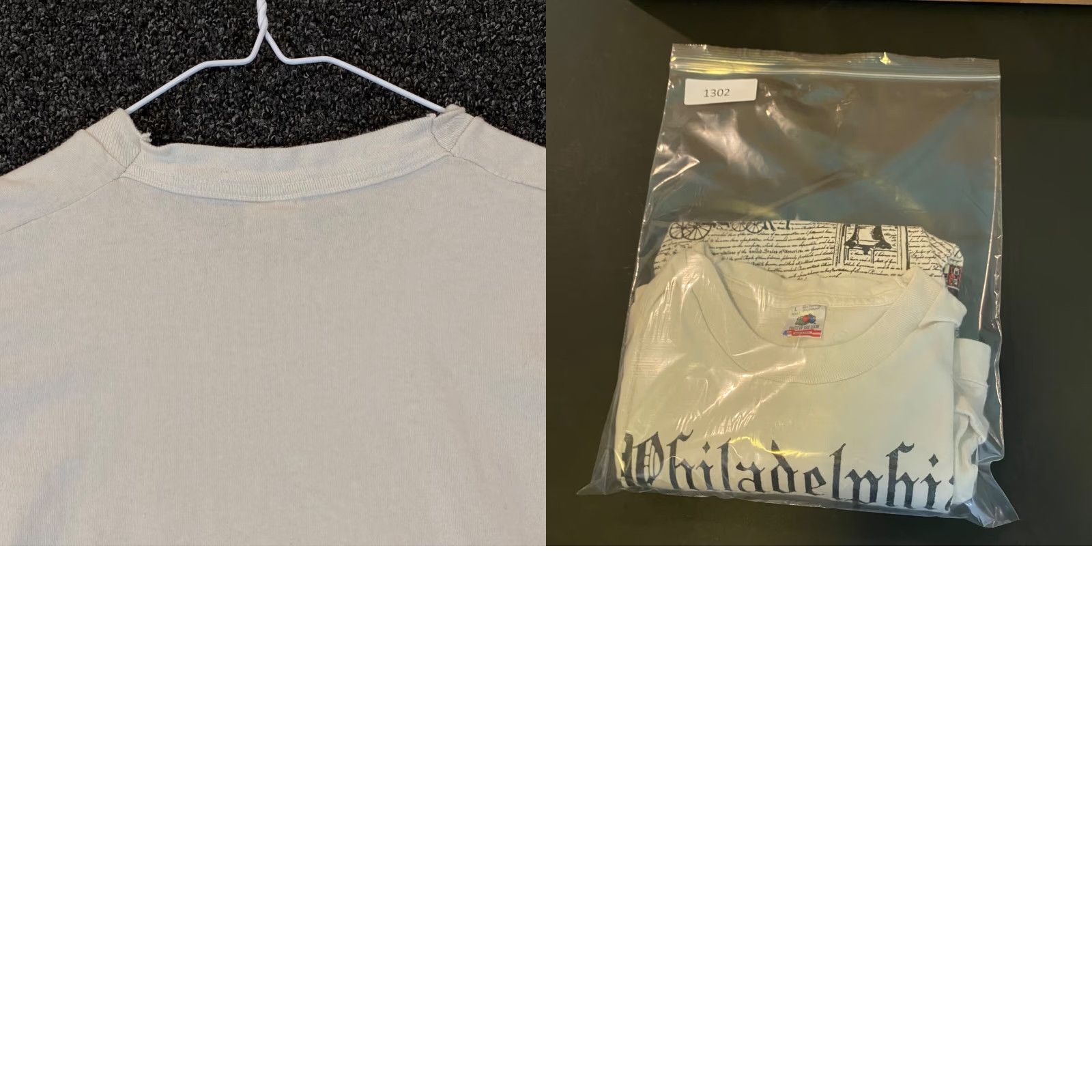 Fruit Of The Loom Vintage Fruit of the Loom Philadelphia Congress Shirt Mens M/L White Short Sleeve T-Shirt Logo American Size US M / EU 48-50 / 2 - 8 Thumbnail