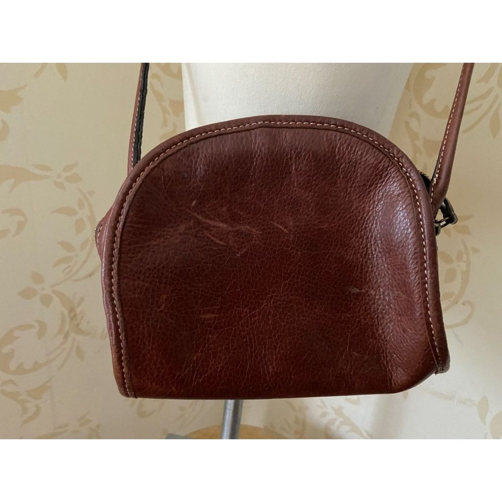 Designer Margot Leather 100% Leather Brown Cross Body Handbag Size ONE SIZE - 2 Thumbnail