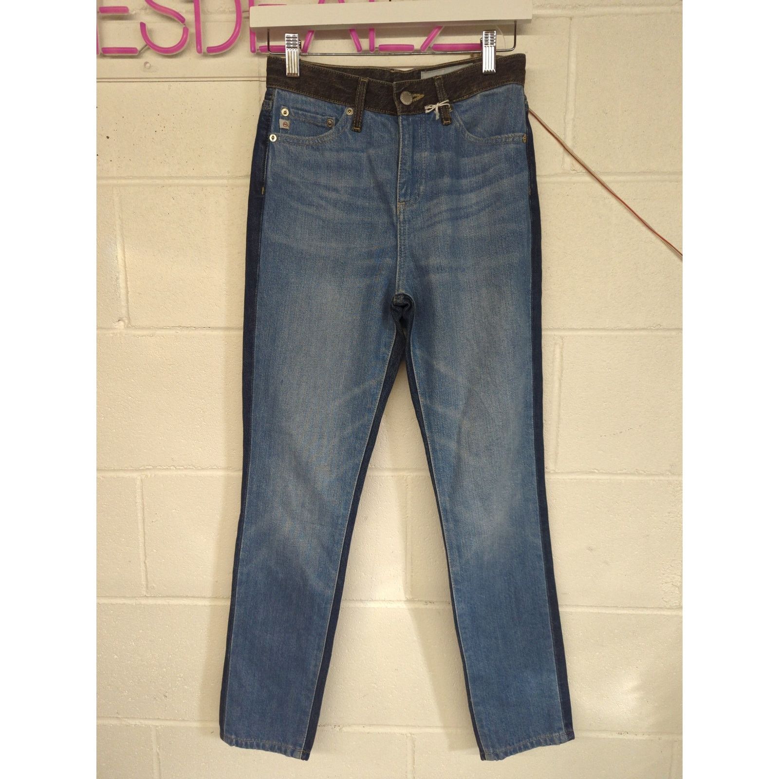 AG Adriano Goldschmied new 24 Adriano Goldschmied Sophia Ankle High Skinny Jeans Size 24" / US 00 / IT 34 - 3 Thumbnail